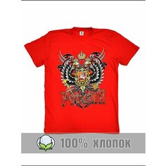 Футболка RexTex Россия, размер 48, красный