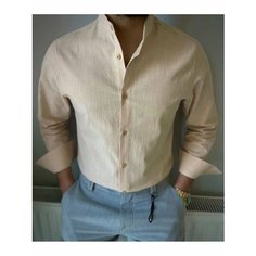 Рубашка SKOS Fashion, размер S, бежевый