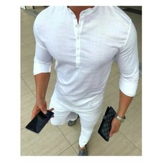 Рубашка SKOS Fashion, размер 7XL, белый