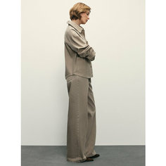 Джинсы широкие Zarina wide leg, размер M (RU 46)/170, бежевый