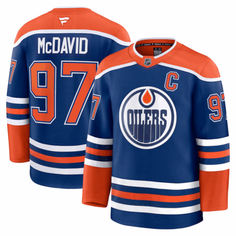 Форма спортивная Хоккейный костюм NHL Edmonton Oilers 97#McDavid, размер 46, синий Нет бренда