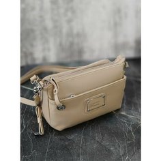 Сумка кросс-боди BAG irafrail, фактура зернистая, матовая, пыльная роза, бежевый