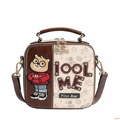 Сумка авоська , фактура бархатистая, темно-коричневый Нет бренда