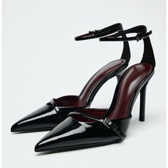 Босоножки Сандалии Zara, размер 41, black Нет бренда