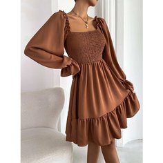 Платье UNIMALL, размер M, коричневый