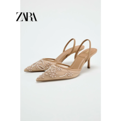 Босоножки Босоножки Zara, размер 35, коричневый Нет бренда