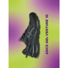 Кроссовки ASICS GEL-VENTURE 10, полнота F, размер 9 US, черный