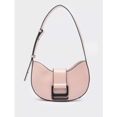 Сумка хобо CALVIN KLEIN, фактура гладкая, розовый