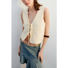 Жилет Befree Mix&Match, размер L, бежевый