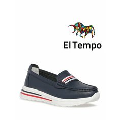 Мокасины El Tempo, размер 39, синий