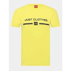 Футболка JUST CLOTHES, размер 54, желтый
