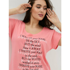 Туника BUY-TEX.RU женская домашняя, размер 46, коралл