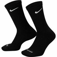 Носки NIKE Everyday Plus Cushioned, комплект, 3 пары, размер S, черный