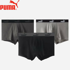 Трусы PUMA, размер 2XL, черный, серый
