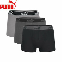 Трусы PUMA, размер S, черный, серый