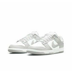 Кроссовки NIKE Dunk Low Retro, полнота D, размер EU 43 | US 9.5 | 275 mm, серый/белый