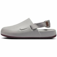 Сабо NIKE CALM MULE, размер 8 US, серый/коричневый