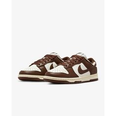 Кроссовки NIKE Dunk Low, размер 39, коричневый
