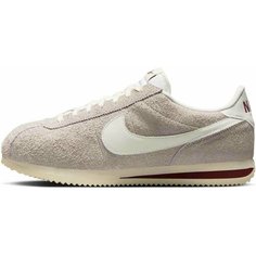 Кроссовки NIKE Cortez SE Suede, полнота F, размер 11 US, серый/красный