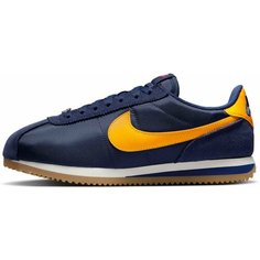 Кроссовки NIKE Cortez, полнота F, размер 8.5 US, синий/желтый