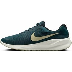 Кроссовки NIKE Revolution 7, полнота F, размер 8.5 US, синий/зеленый