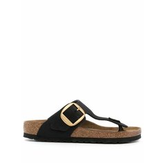 Шлёпанцы Birkenstock Gizeh, размер 39 EU Narrow, черный