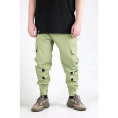 Брюки джоггеры BLK CROWN, размер XXL, салатовый