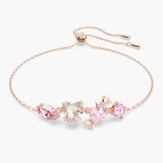 Браслет-цепочка SWAROVSKI, кристаллы Swarovski, 1 шт., размер 24 см, размер XS, серебристый