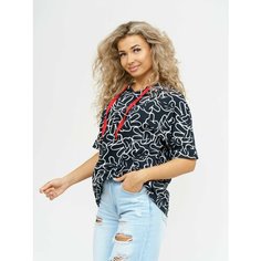 Футболка LOVETEX.STORE, размер 46, черный/черный