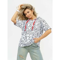 Футболка LOVETEX.STORE, размер 44, белый/белый