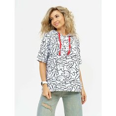 Футболка LOVETEX.STORE, размер 56, белый/белый