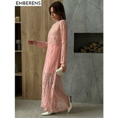 Платье EMBERENS Весна-лето 2025, размер L, розовый