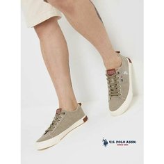 Кеды U.S. POLO ASSN. Весна-лето 2025, полнота 6 (RU)/ на среднюю стопу, размер 45, бежевый