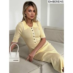 Платье EMBERENS Весна-лето 2025, размер L, желтый