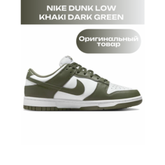 Кроссовки NIKE Dunk Low Retro, полнота B, размер EU 38, хаки