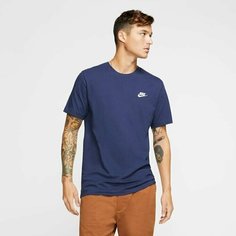 Футболка NIKE Sportswear, размер 44-46, темно-синий