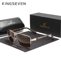 Солнцезащитные очки KINGSEVEN, коричневый