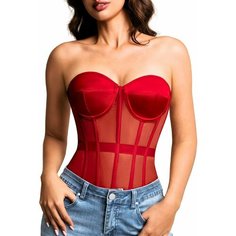 Корсет P3201, размер M, red No Brand