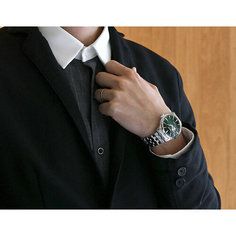 Наручные часы SEIKO Presage, серебристый/зеленый