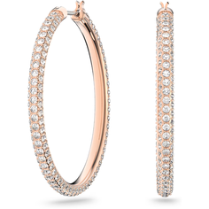 Серьги конго, кристаллы Swarovski, размер 9 мм, серебристый Нет бренда