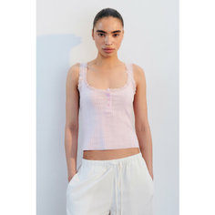 Майка Befree Mix&Match, размер M, светло-розовый