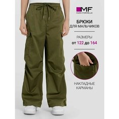 Брюки MARK FORMELLE для мальчиков, размер 152-76-66, оливковый