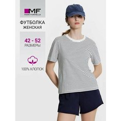 Футболка спортивная MARK FORMELLE Для женщин, размер 164/170-100-106, синий, белый