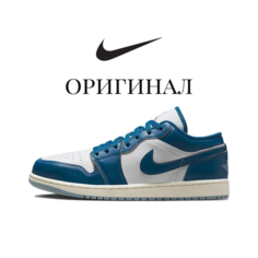 Кроссовки NIKE Air Jordan 1 Low, полнота B (US)/ на среднюю стопу, размер 39EU/25CM, industrial blue