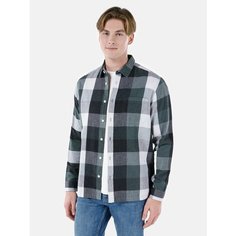 Рубашка COLINS Regular Fit, размер S, серый