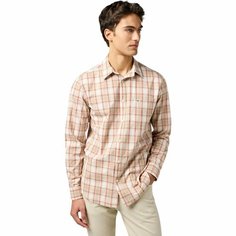 Рубашка Wrangler Men 1 Pocket Shirt, размер XL, бежевый