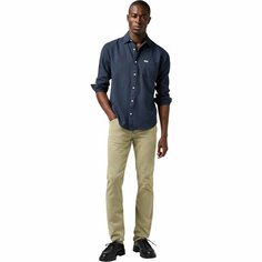 Рубашка Wrangler Men 1 Pocket Shirt, размер S, темно-синий