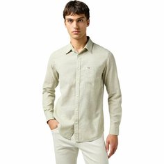 Рубашка Wrangler Men 1 Pocket Shirt, размер XL, зелeный