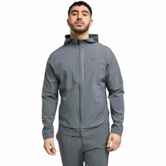 Ветровка Under Armour UA STORM RUN HOODED JACKET, размер XL, серый
