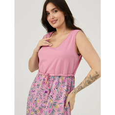 Платье BUY-TEX.RU женское домашнее, размер 60, брусника